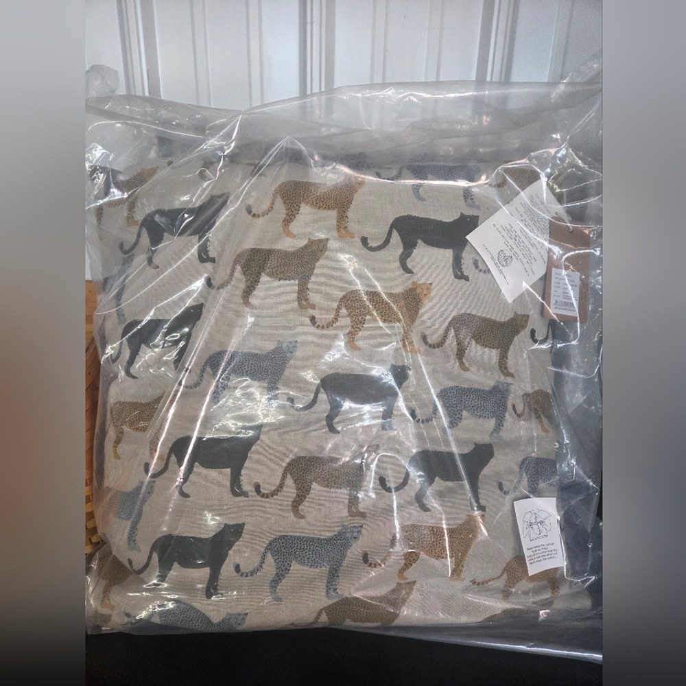 NEW Raine & Humble 2 Animal Print Throw Pillows 24x24